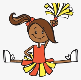 Transparent Cheerleader Clip Art - Cartoon Cheerleading Png, Png Download, Transparent PNG