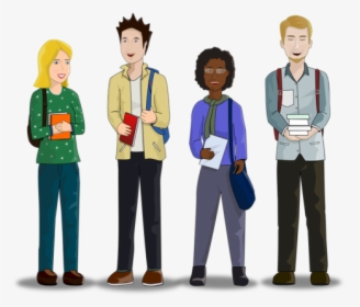 Transparent Teens Png - Animated College Student Png, Png Download, Transparent PNG