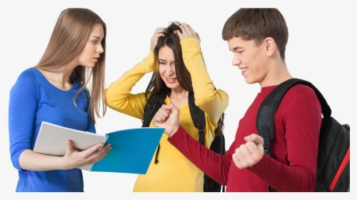 Group Of Teens - Different Emotions In One, HD Png Download, Transparent PNG