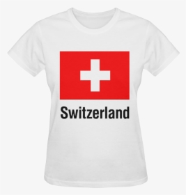 Xx Flag Switzerland Outline Sunny Women S T-shirt - Switzerland, HD Png Download, Transparent PNG