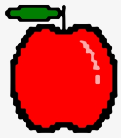 Red,area,apple - 8 Bit Apple Png, Transparent Png, Transparent PNG