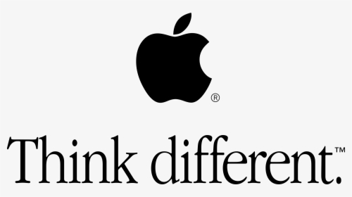 Apple Think Different Logo Png Transparent - Apple Think Different Transparent, Png Download, Transparent PNG