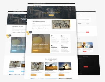 Industrial Business Joomla Template, HD Png Download, Transparent PNG