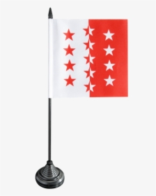 Switzerland Canton Valais Table Flag, HD Png Download, Transparent PNG