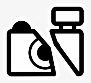 Mono Zip External Mount Clipart Icon Png - Camera Clipart Black And White, Transparent Png, Transparent PNG