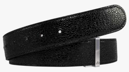 Shiny Black Stingray Textured Leather Belt - Stingray Belt, HD Png Download, Transparent PNG