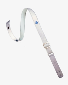 Silver Blue Leather Guitar Strap - Silver Leather Guitar Strap, HD Png Download, Transparent PNG