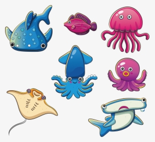 Cliparts For Free - Benthic Zone Animals Drawing, HD Png Download, Transparent PNG