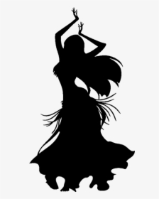 Belly Dance Silhouette Tribal Fusion - Belly Dancer Silhouette Png, Transparent Png, Transparent PNG