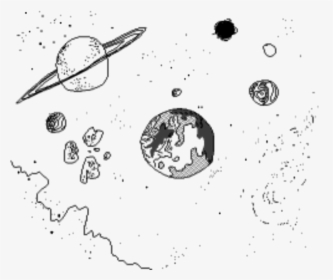 Transparent Galaxy Png Transparent - Planets Transparent Background Drawing, Png Download, Transparent PNG