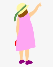 Girl Pointing Dress Clipart , Png Download, Transparent Png, Transparent PNG