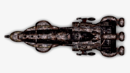 Spaceship Sci Fi Top Down, HD Png Download, Transparent PNG