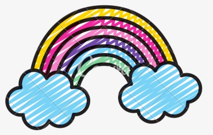 Nature Clipart Over Rainbow Doodle - Creepypasta Masky X Cheesecake, HD Png Download, Transparent PNG