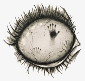 #interesting Halloween #eye #creepy #hand #window #evil - Pencil Creative Cool Drawings, HD Png Download, Transparent PNG