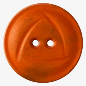 Button With Rounded Triangle Design, Orange - Circle, HD Png Download, Transparent PNG