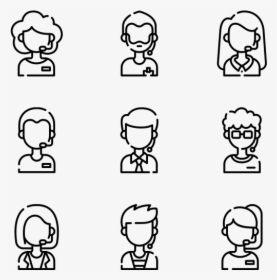 Call Center Avatars, HD Png Download, Transparent PNG
