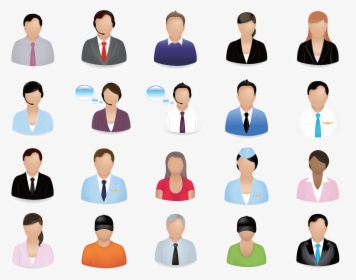 Business People Vector Image - Business People Icon Set Free, HD Png Download, Transparent PNG