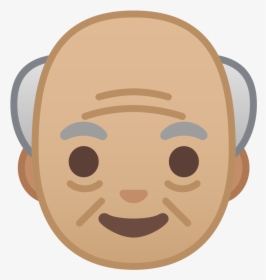 Old Man Medium Light Skin Tone Icon - Old Man Emoji Png, Transparent Png, Transparent PNG