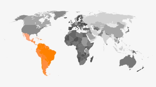 Transparent South America Png - World Map, Png Download, Transparent PNG