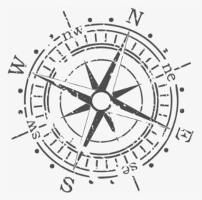 Tumblr Static Vector Compass - Grunge Compass Vector, HD Png Download, Transparent PNG