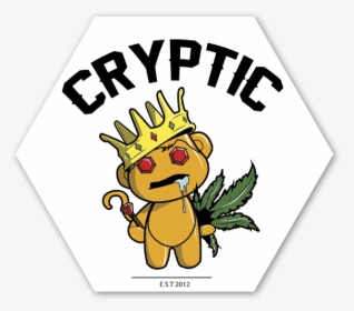 Cryptic Mindz Golden Stoner Sticker - Stoner Stickers, HD Png Download, Transparent PNG