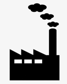 Pollution Clipart Smoke Stacks - Smoke Stack Silhouette Png, Transparent Png, Transparent PNG