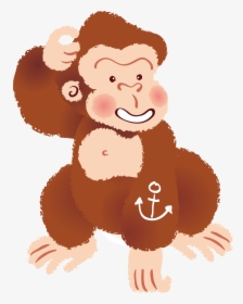 Gorilla Clipart Orangutan - Gorilla, HD Png Download, Transparent PNG