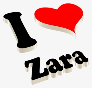 Zara Heart Name Transparent Png - Heart, Png Download, Transparent PNG