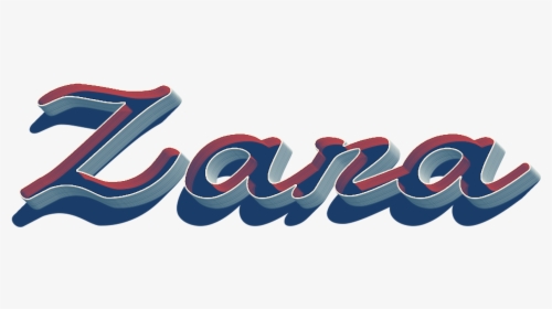 Zara 3d Letter Png Name - Graphic Design, Transparent Png, Transparent PNG