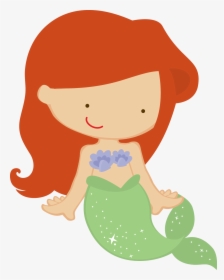 Mermaid Vector Cute - Princesas Cute Png, Transparent Png, Transparent PNG