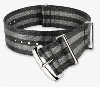 Black Gray Striped Nato-style Watch Strap - Belt, HD Png Download, Transparent PNG
