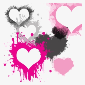 #hearts #heart #backgrounds #background #grunge #grungeeffect - Hearts And Backgrounds, HD Png Download, Transparent PNG