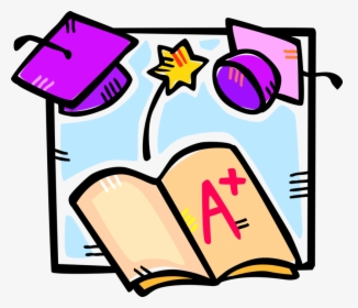 Vector Illustration Of High School, College And University - School Clipart Report Card, HD Png Download, Transparent PNG