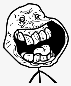 Forever Alone Clipart Troll - Forever Alone Meme Face, HD Png Download, Transparent PNG