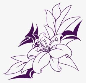 Flowers Drawing 54 Png - Easy Flower Drawings In Pencil Step By Step, Transparent Png, Transparent PNG