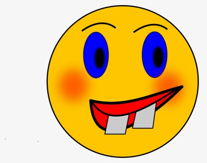 Smiley, Crazy, Wacky, Head, Face, Round, Smile, Yellow - Circle Funny Clipart, HD Png Download, Transparent PNG