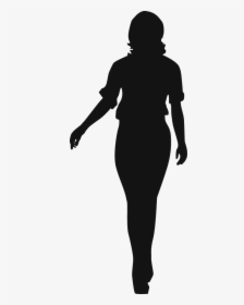 Woman Silhouette - Silhouette Of A Thick Woman, HD Png Download, Transparent PNG