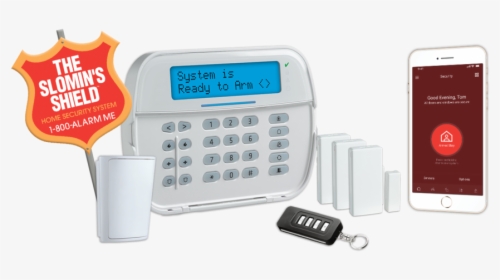 Product Group With Phone - Slomins Security System, HD Png Download, Transparent PNG