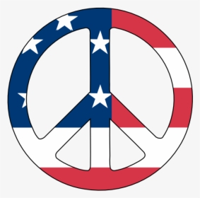 Scalable Vector Graphics Us Flag Peace Symbol Scallywag - American Flag Peace Sign Transparent, HD Png Download, Transparent PNG