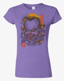 Shop Oni Clown Mask Junior Slimmer Fit T Shirt - T-shirt, HD Png Download, Transparent PNG