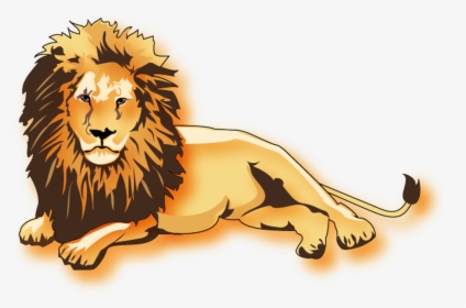 Transparent Robert E Lee Png - Cartoon Lion Lying Down, Png Download, Transparent PNG