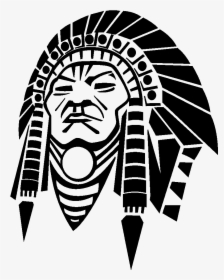 Native Americans In The United States Clip Art - Red Indian Black And White, HD Png Download, Transparent PNG