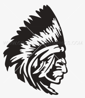 Indians Clipart Chief - Indian Chief Logo Png, Transparent Png, Transparent PNG