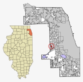 Cook County Map Palatine, HD Png Download, Transparent PNG