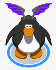 Purple Bat Wings In-game - Club Penguin Character In Game, HD Png Download, Transparent PNG