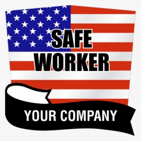 Transportation Decals & Stickers Safe Worker Canada - Flag Of The United States, HD Png Download, Transparent PNG
