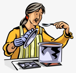 Vector Illustration Of Retired Elderly Senior Citizen - Homemade Cooking Vector, HD Png Download, Transparent PNG