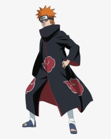 Nagato Akatsuki Png - Pain Naruto Full Body, Transparent Png, Transparent PNG