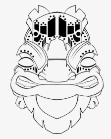 Tiki Mask Template Clipart Best - Mayan Mask Templates, HD Png Download, Transparent PNG