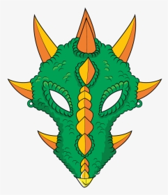 Green Dragon Mask Clipart, HD Png Download, Transparent PNG